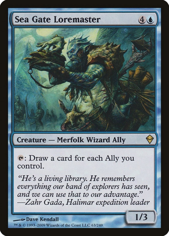 Image for Sea Gate Loremaster (63) - Magic: The Gathering