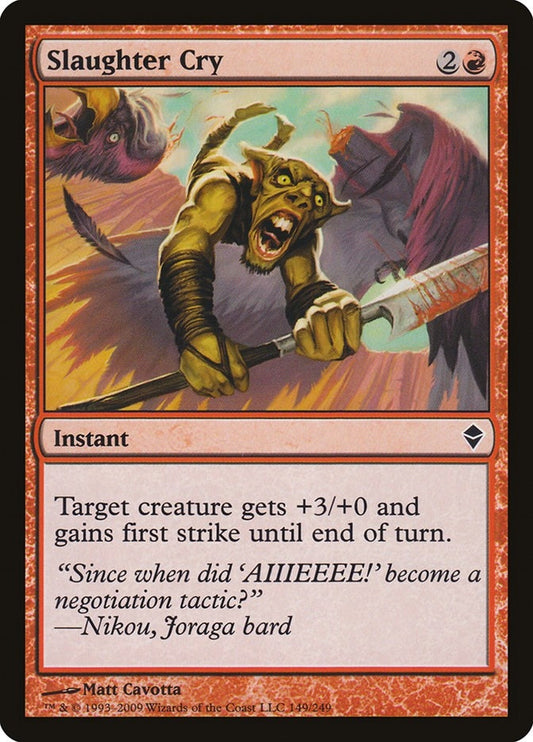 Image for Slaughter Cry (149) - Magic: The Gathering