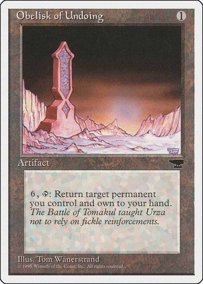 Image for Obelisk of Undoing - Magic: The Gathering