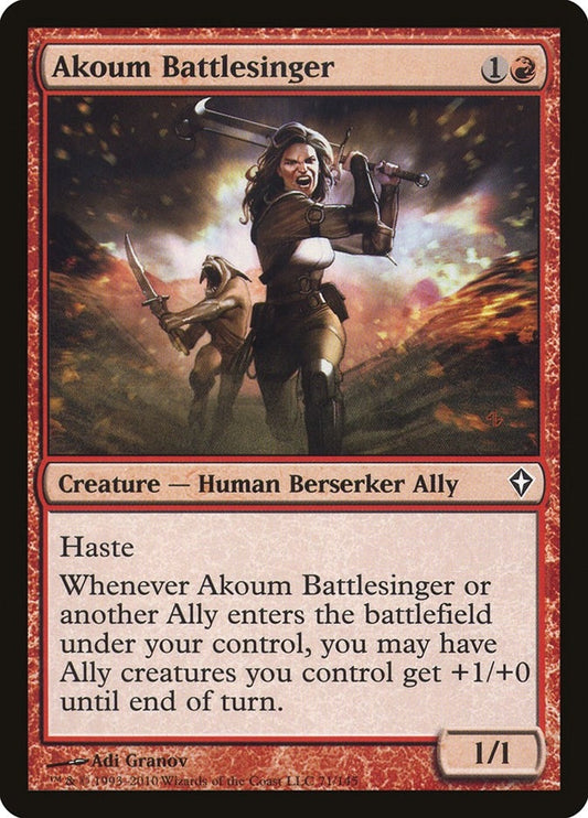 Image for Akoum Battlesinger (71) - Magic: The Gathering