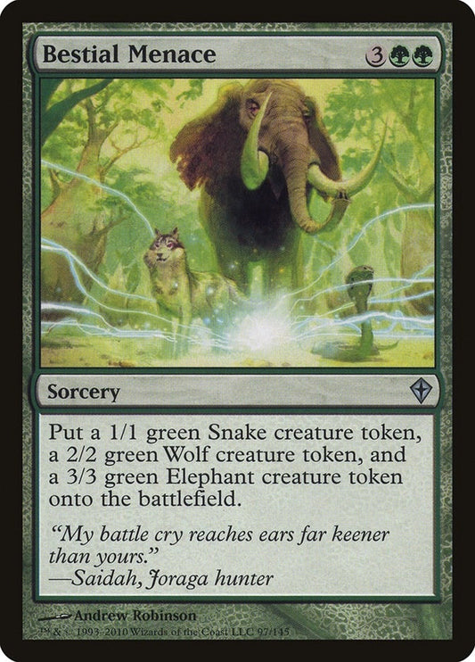 Image for Bestial Menace (97) - Magic: The Gathering