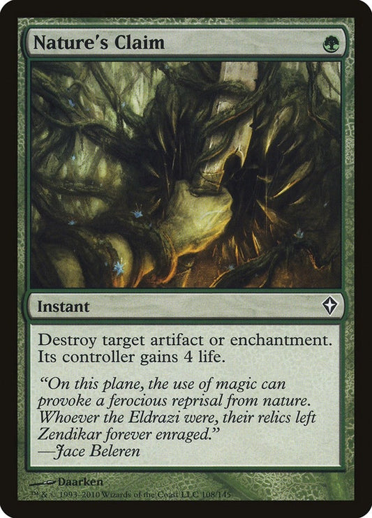 Image for Nature's Claim (108) - Magic: The Gathering