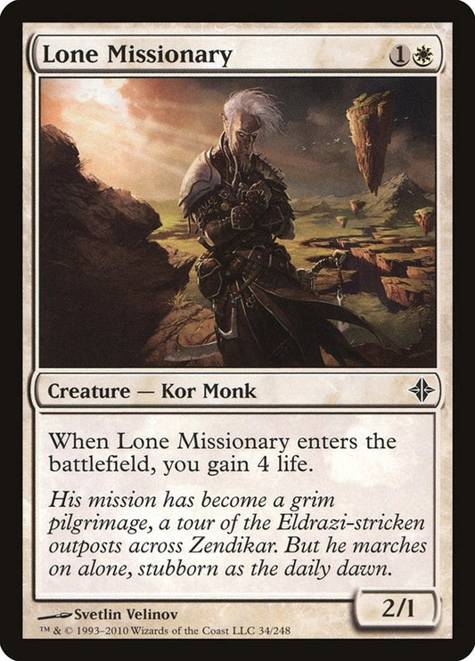 Image for Lone Missionary (34) - Magic: The Gathering