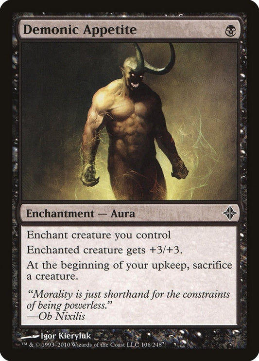 Image for Demonic Appetite (106) - Magic: The Gathering