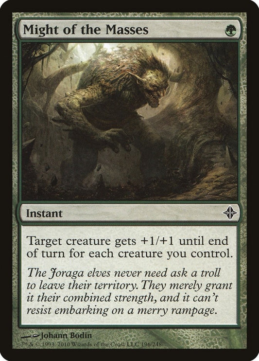 Image for Might of the Masses (196) - Magic: The Gathering
