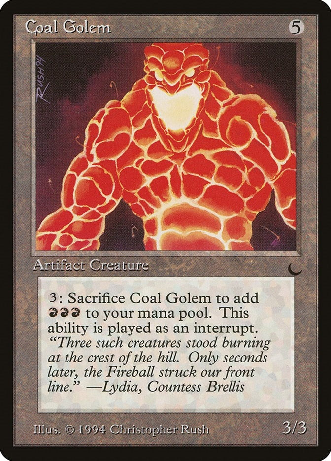 Image for Coal Golem - Magic: The Gathering