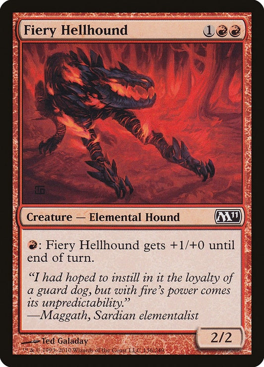 Image for Fiery Hellhound (136) - Magic: The Gathering
