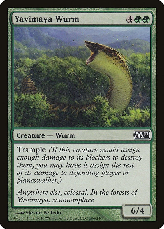 Image for Yavimaya Wurm (200) - Magic: The Gathering