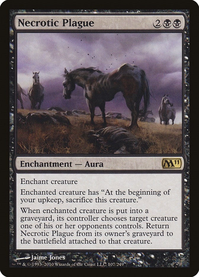 Image for Necrotic Plague (107) - Magic: The Gathering
