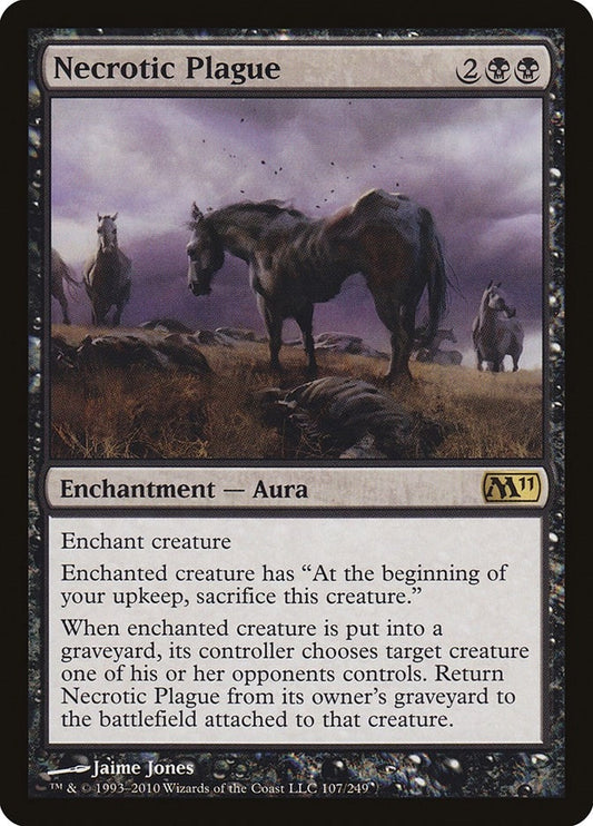 Image for Necrotic Plague (107) - Magic: The Gathering