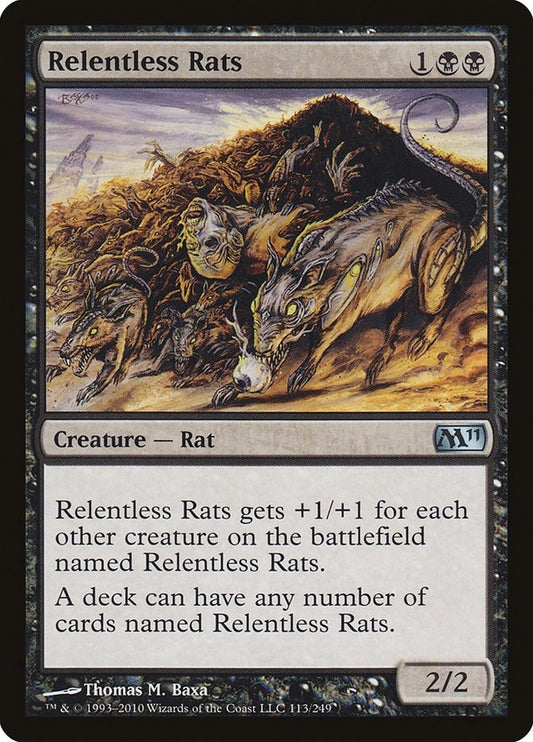Image for Relentless Rats (113) - Magic: The Gathering