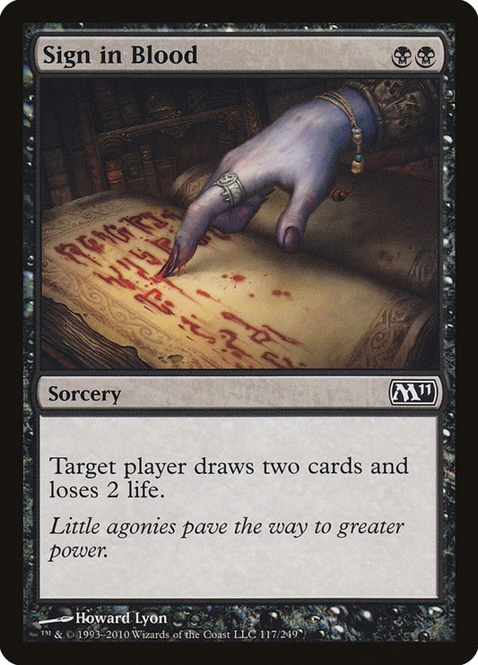 Image for Sign in Blood (117) - Magic: The Gathering