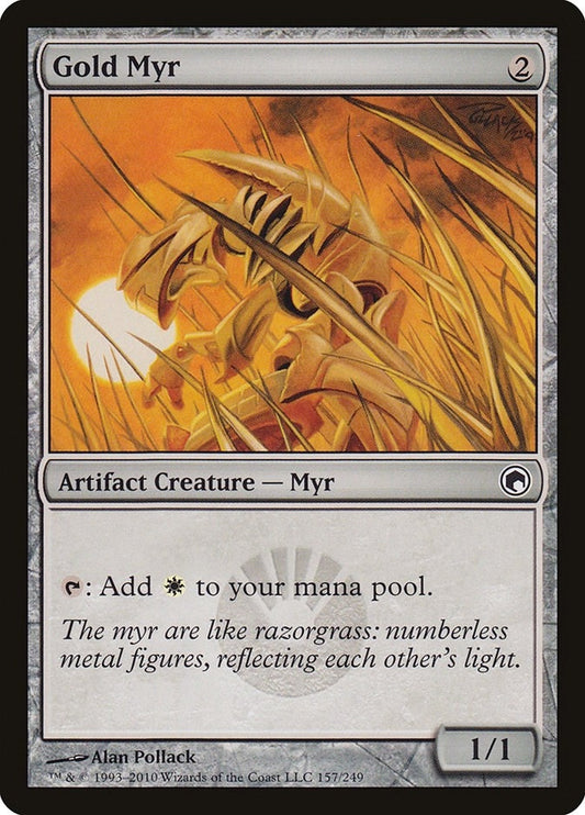 Image for Gold Myr (157) - Magic: The Gathering