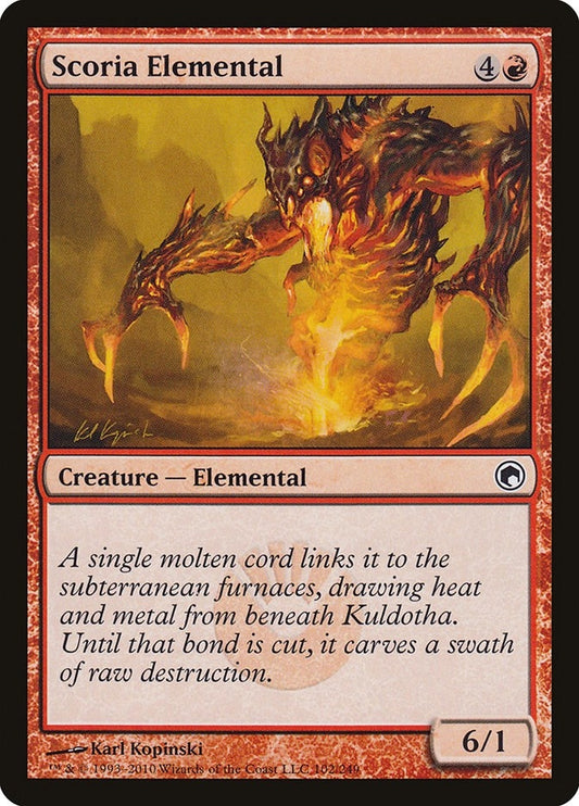 Image for Scoria Elemental (102) - Magic: The Gathering