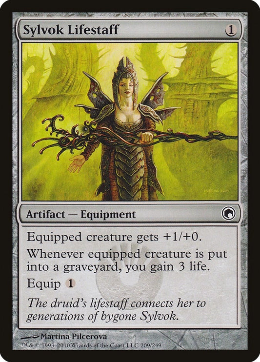Image for Sylvok Lifestaff (209) - Magic: The Gathering