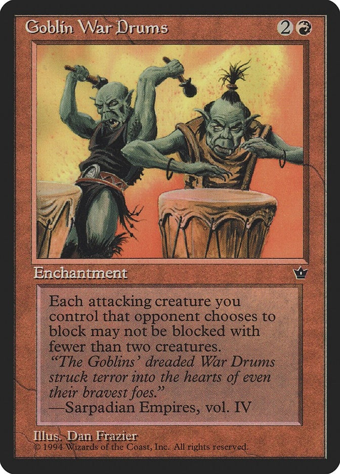 Image for Goblin War Drums (Frazier) - Magic: The Gathering
