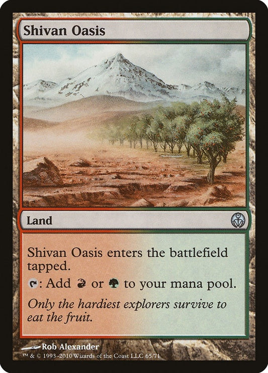 Image for Shivan Oasis (65) - Magic: The Gathering