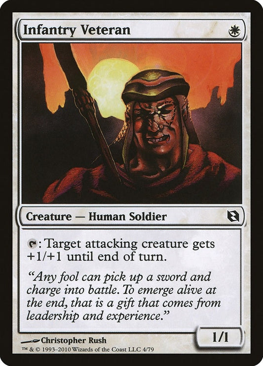 Image for Infantry Veteran (4) - Magic: The Gathering
