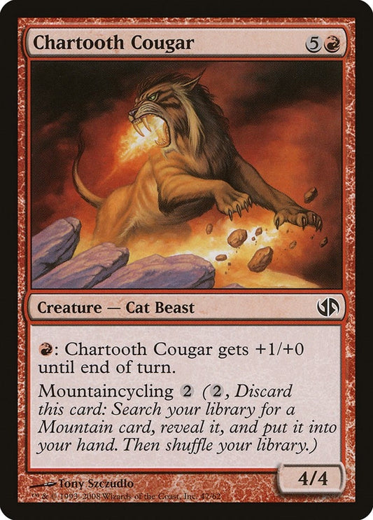 Image for Chartooth Cougar (47) - Magic: The Gathering