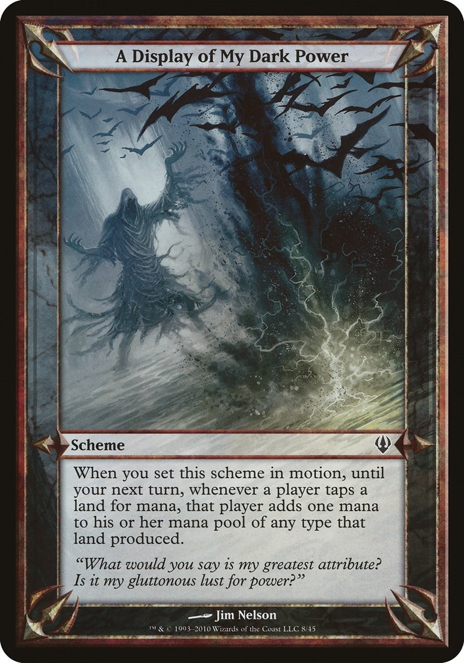 Image for A Display of My Dark Power (Archenemy) - Magic: The Gathering