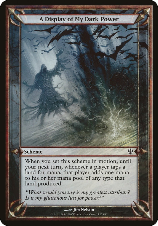 Image for A Display of My Dark Power (Archenemy) - Magic: The Gathering