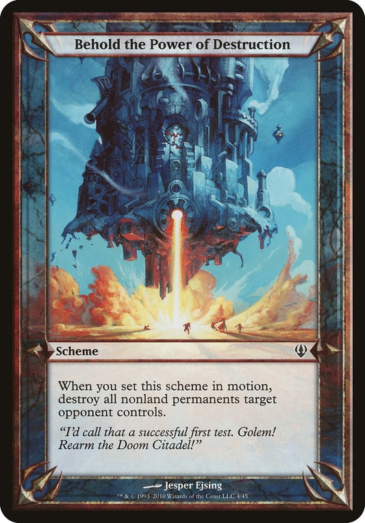 Image for Behold the Power of Destruction (Archenemy) - Magic: The Gathering