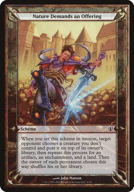 Image for Nature Demands an Offering (Archenemy) - Magic: The Gathering
