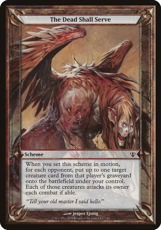 Image for The Dead Shall Serve (Archenemy) - Magic: The Gathering