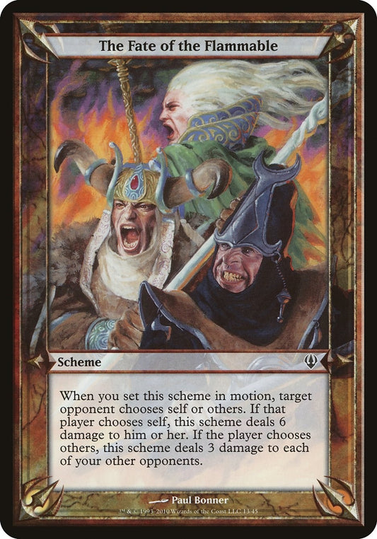 Image for The Fate of the Flammable (Archenemy) - Magic: The Gathering