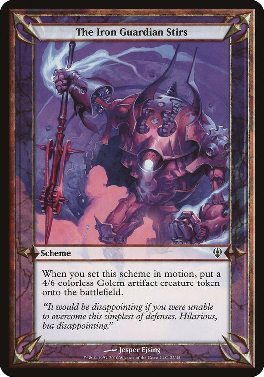 Image for The Iron Guardian Stirs (Archenemy) - Magic: The Gathering