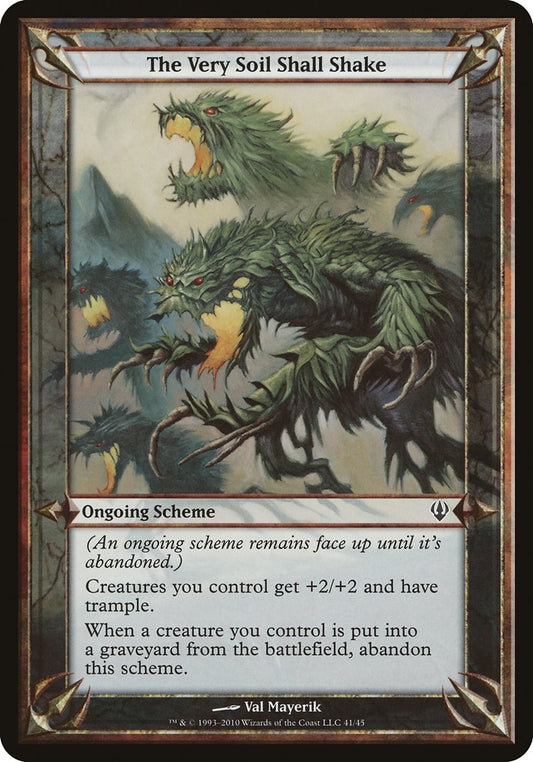 Image for The Very Soil Shall Shake (Archenemy) - Magic: The Gathering