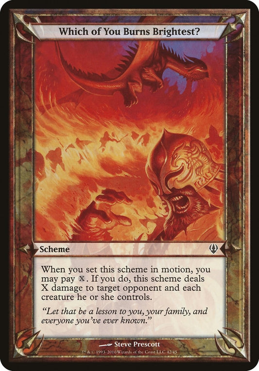 Image for Which of You Burns Brightest? (Archenemy) - Magic: The Gathering