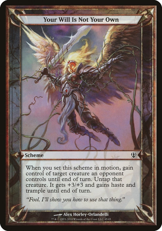 Image for Your Will Is Not Your Own (Archenemy) - Magic: The Gathering