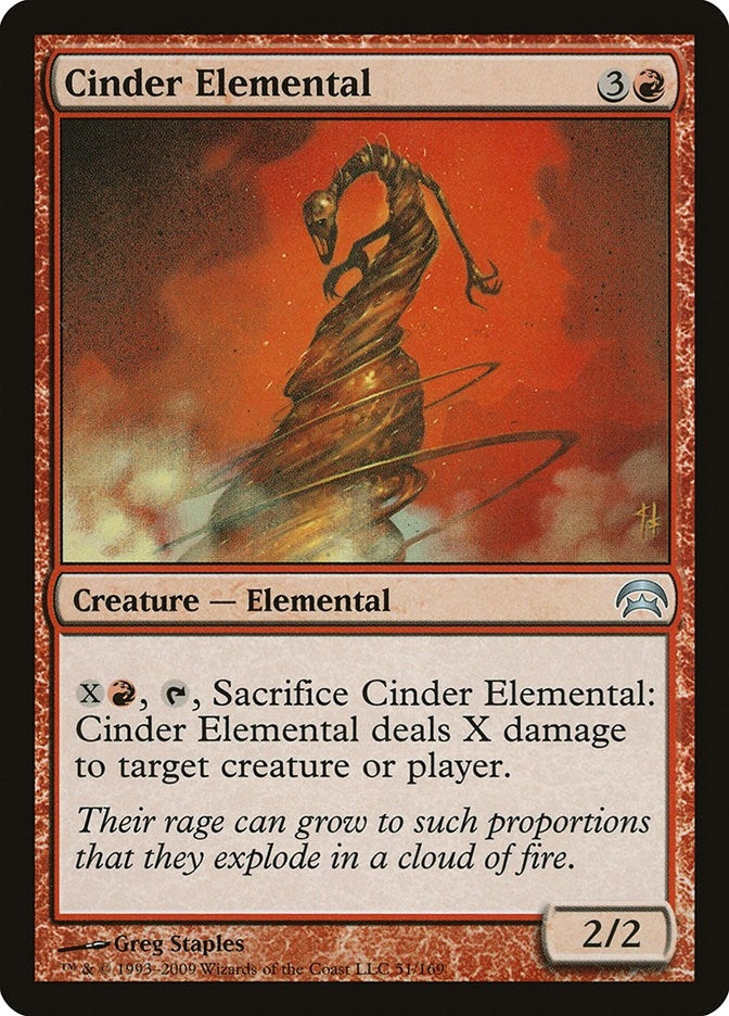 Image for Cinder Elemental (51) - Magic: The Gathering