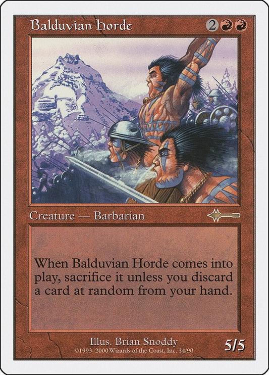 Image for Balduvian Horde (34) - Magic: The Gathering