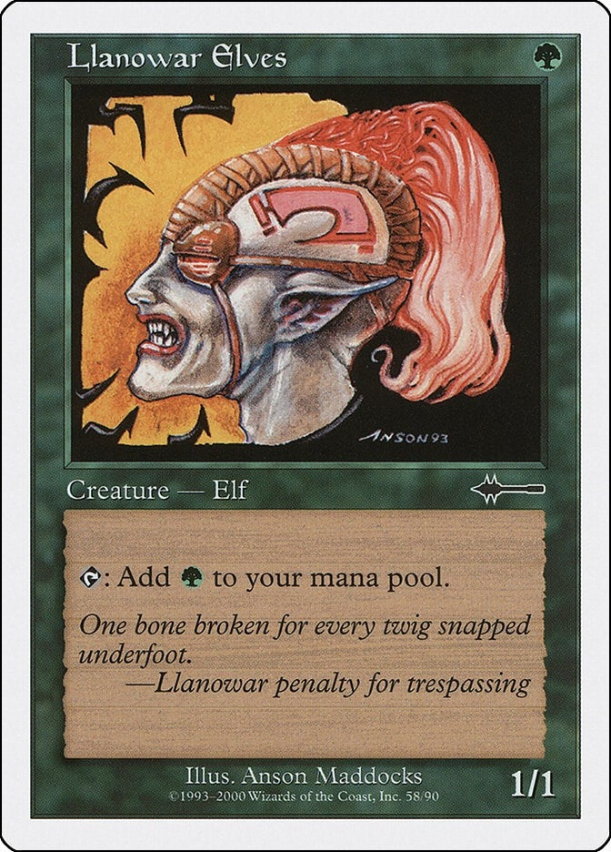 Image for Llanowar Elves (58) - Magic: The Gathering