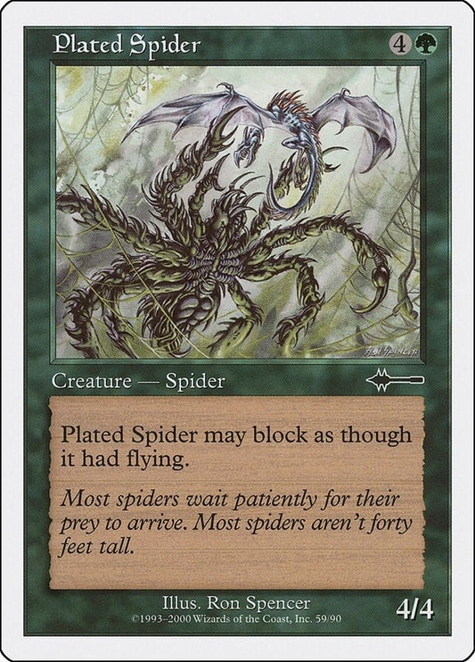 Image for Plated Spider (59) - Magic: The Gathering