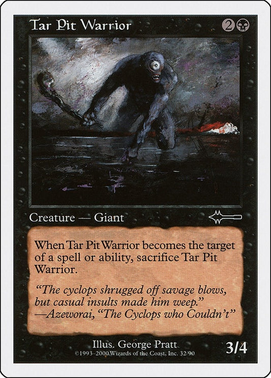 Image for Tar Pit Warrior (32) - Magic: The Gathering