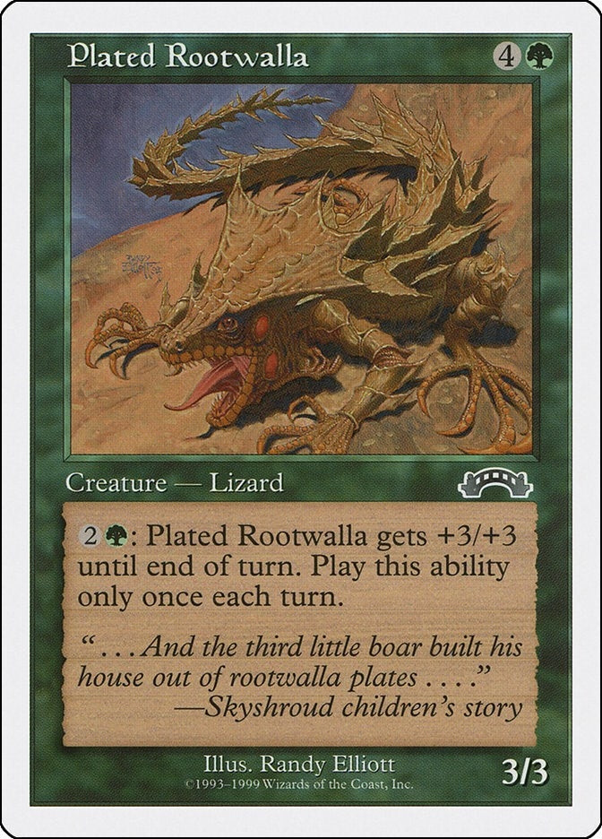 Image for Plated Rootwalla - Magic: The Gathering