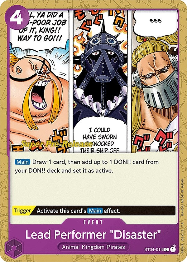 Image for Lead Performer "Disaster" (ST04-014) - One Piece Card Game
