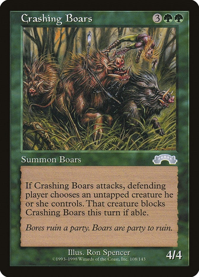 Image for Crashing Boars (108) - Magic: The Gathering