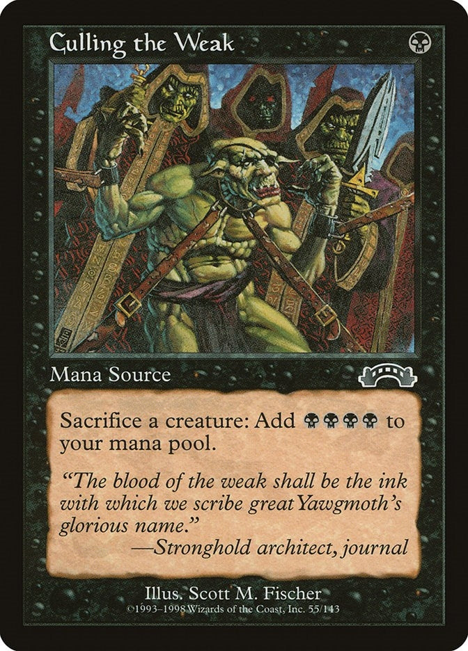 Image for Culling the Weak (55) - Magic: The Gathering