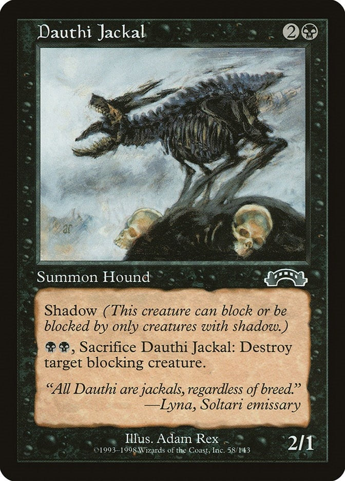 Image for Dauthi Jackal (58) - Magic: The Gathering