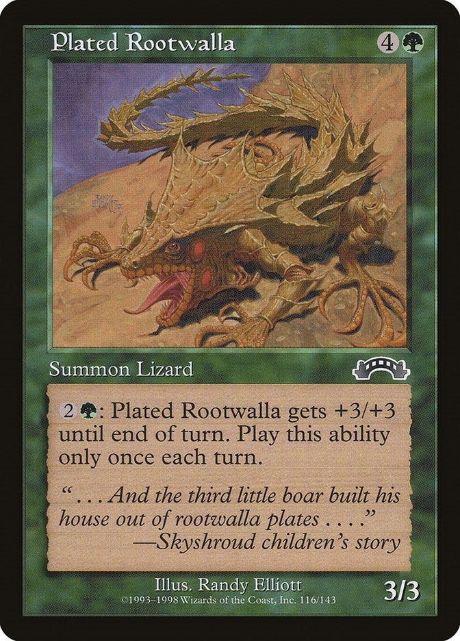 Image for Plated Rootwalla (116) - Magic: The Gathering