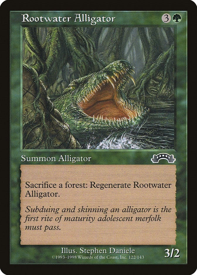 Image for Rootwater Alligator (122) - Magic: The Gathering