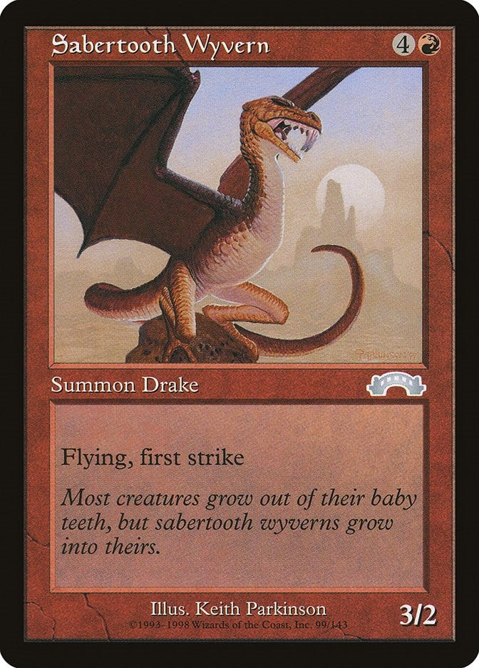 Image for Sabertooth Wyvern (99) - Magic: The Gathering