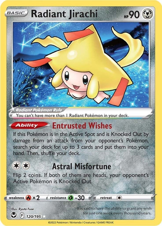 Image for Radiant Jirachi (120/195) - Pokemon