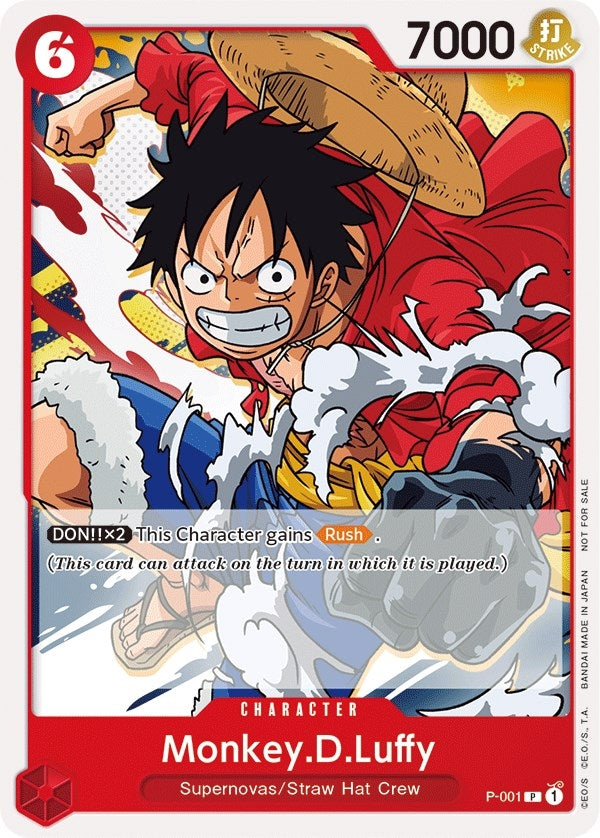 Image for Monkey.D.Luffy (Super Pre-Release) [Participant] (P-001) - One Piece Card Game