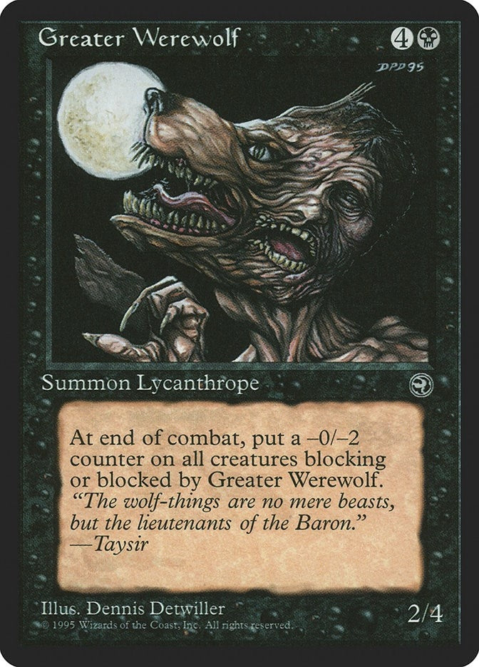 Image for Greater Werewolf - Magic: The Gathering