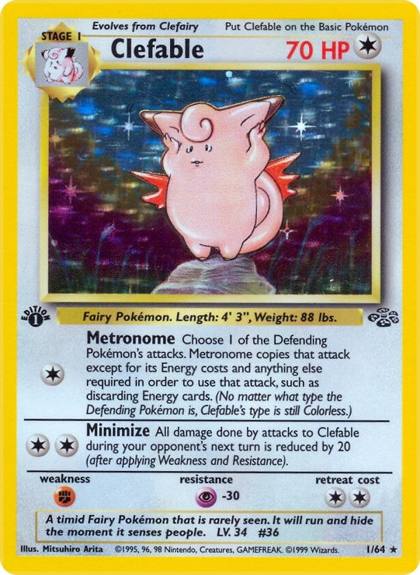 Image for Clefable (1) (01/64) - Pokemon